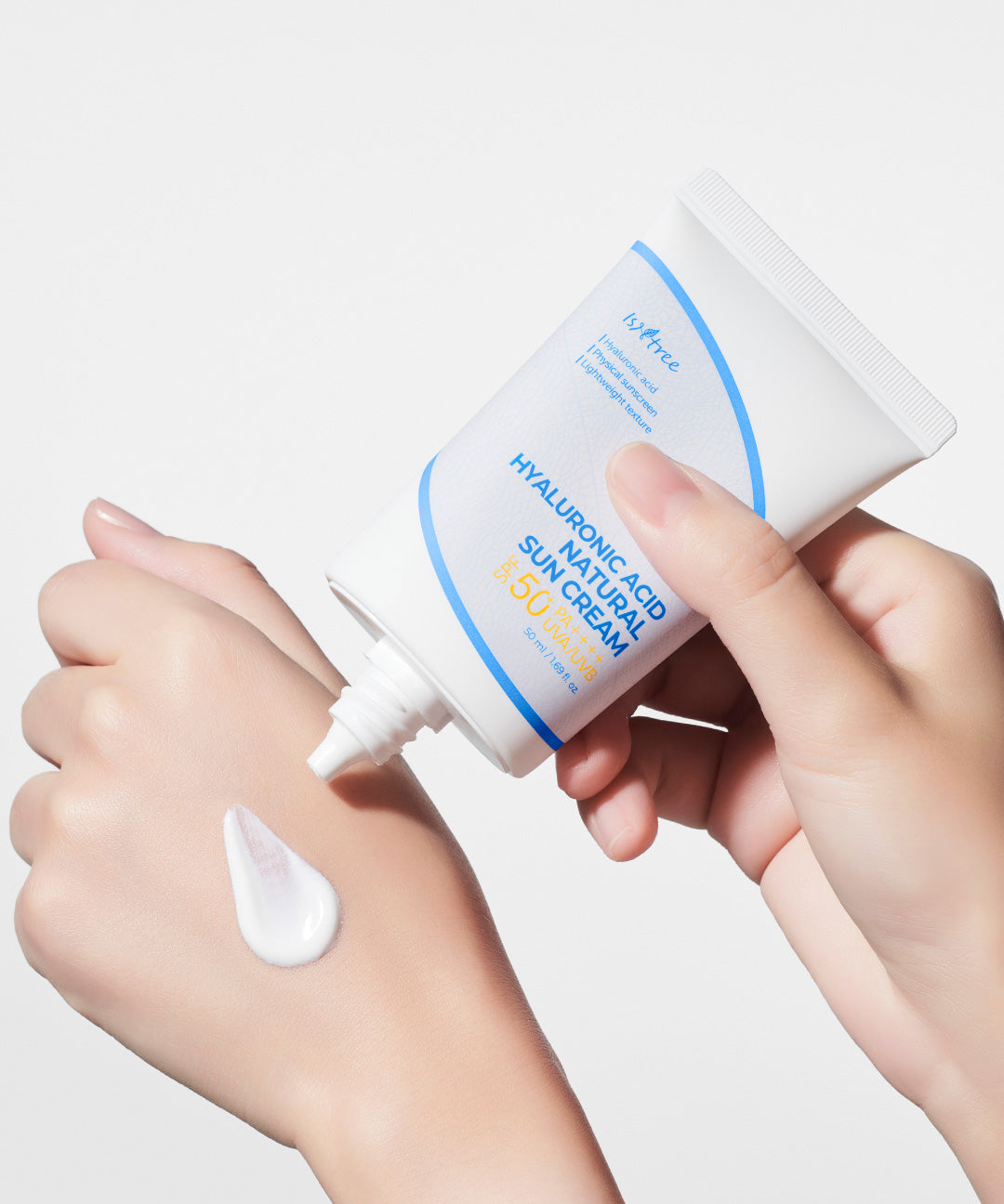 piyonna Isntree Hyaluronic Acid Natural Sun Cream 50ml SPF50+ PA++++ Solaire Crème solaire