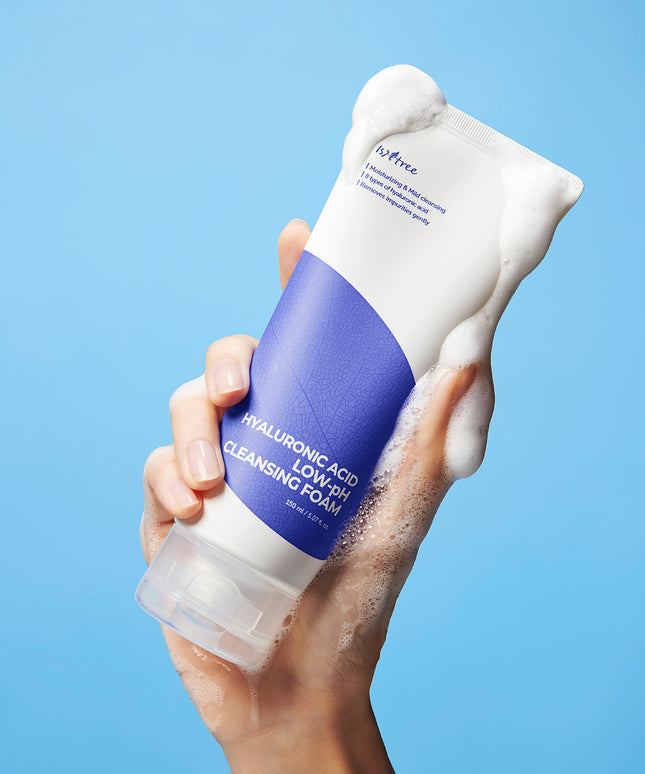 piyonna Isntree Hyaluronic Acid Mild Acidic Cleansing Foam 150ml Soins visage Démaquillage Mousse nettoyante