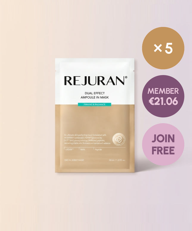 piyonna Rejuran Dual Effect Ampoule In Mask Firming & Radiance 5ea Face Mask Sheet Mask