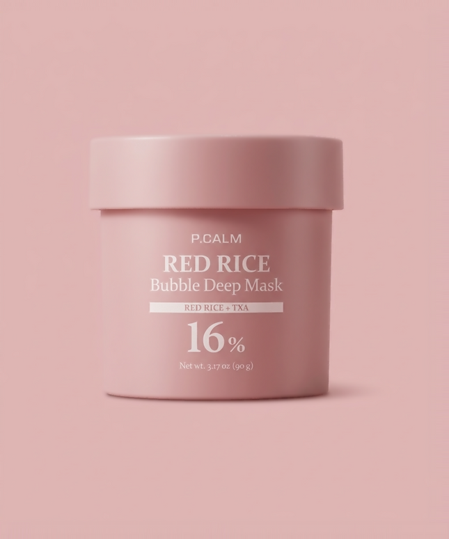 piyonna P.CALM RED RICE Bubble Deep Mask Masque Masque à rincer