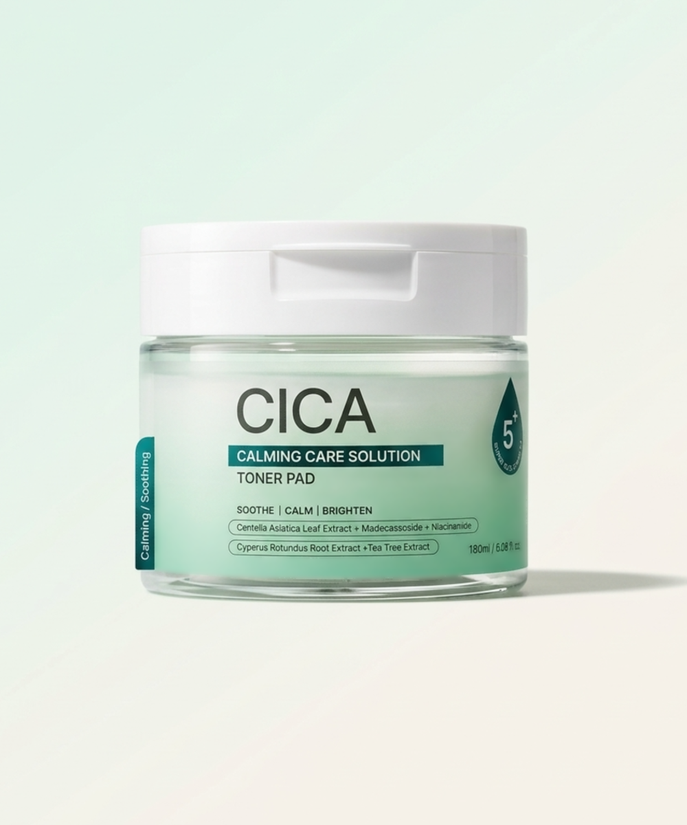 piyonna Cica Hydrating Soothing Toner Pad 60 Sheets Soins visage Toner Pads tonifiants