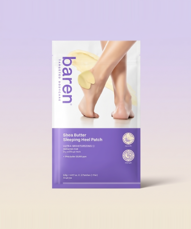 piyonna BAREN Shea Butter Sleeping Heel Patch (2P) Cheveux & Soins corps Soin du corps Soin des pieds