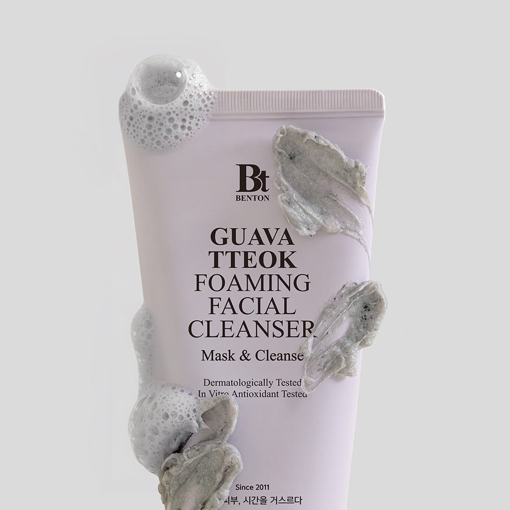 piyonna Benton Guava Tteokfoam Cleanser 120ml Soins visage Démaquillage Mousse nettoyante