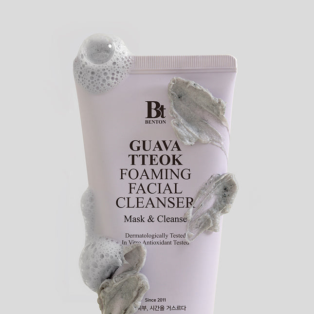 piyonna Benton Guava Tteokfoam Cleanser 120ml Soins visage Démaquillage Mousse nettoyante