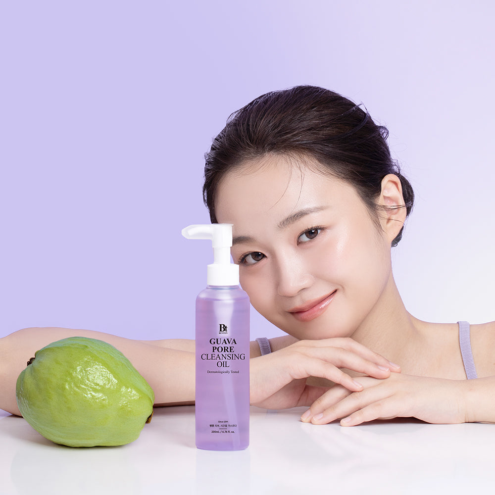 piyonna Benton Guava Blackhead Pore Cleansing Oil 200ml Soins visage Démaquillage Huile dém.