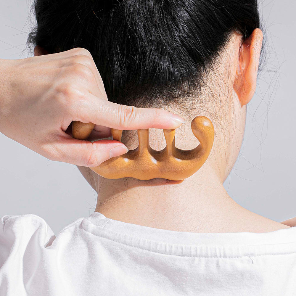 piyonna Benton Scalp Gua Sha Massager Maquillage Access. beauté Outil massage