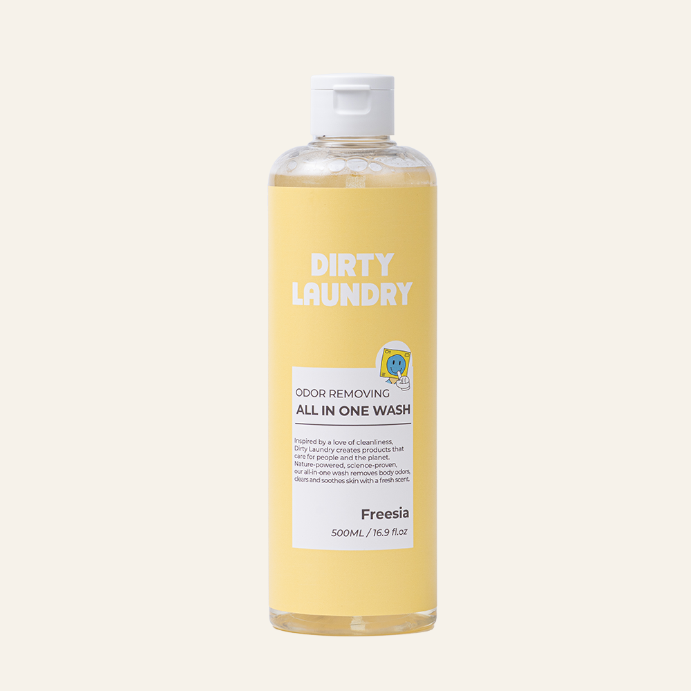 piyonna Dirty Laundry All-in-One Wash Freesia Corps & Cheveux Soin du corps Gel douche