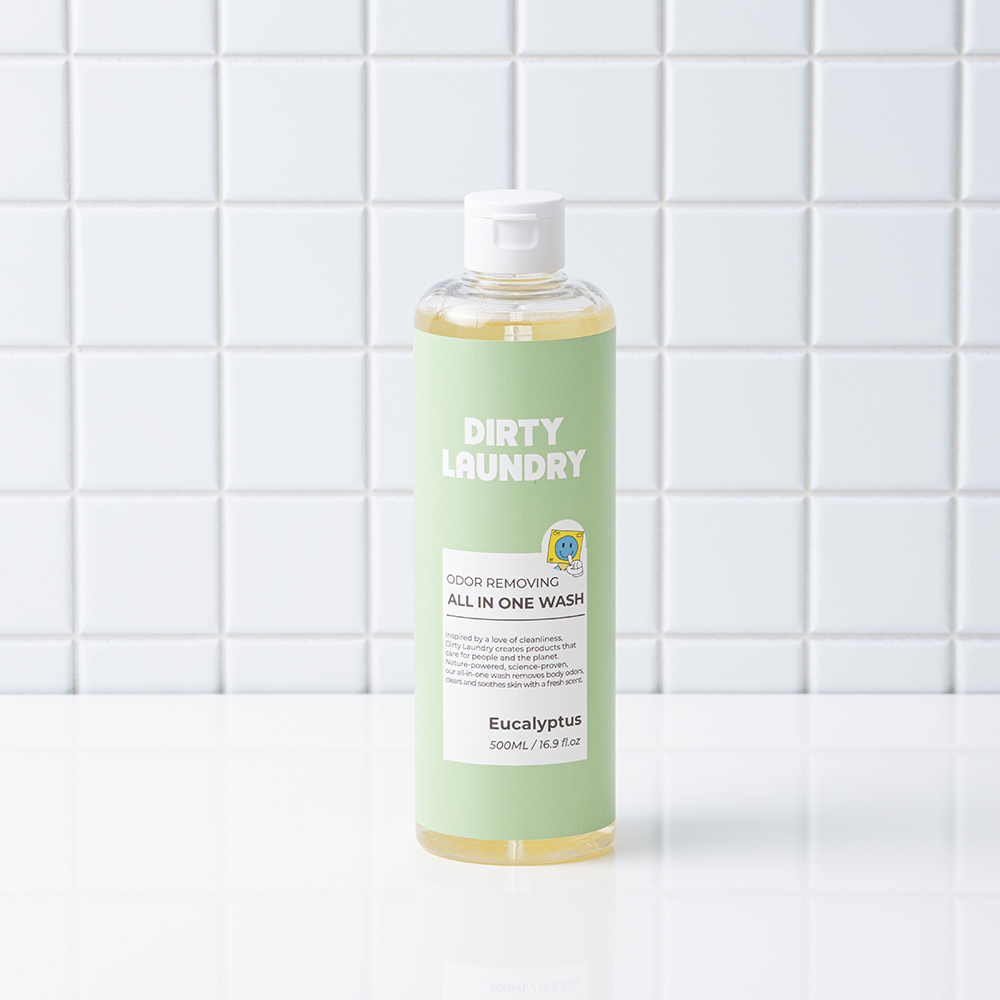 piyonna Dirty Laundry All-in-One Wash Eucalyptus Corps & Cheveux Soin du corps Gel douche