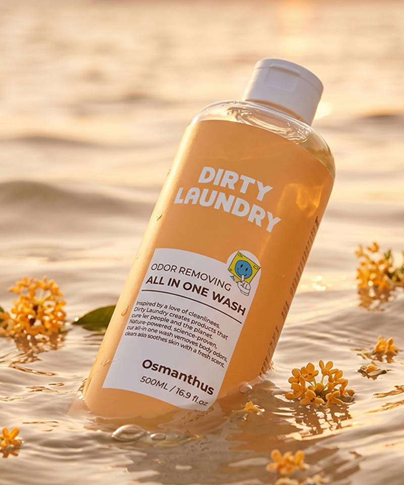 piyonna Dirty Laundry Gel Lavant Tout-en-Un Osmanthus Cheveux & Soins corps Soin du corps Gel douche