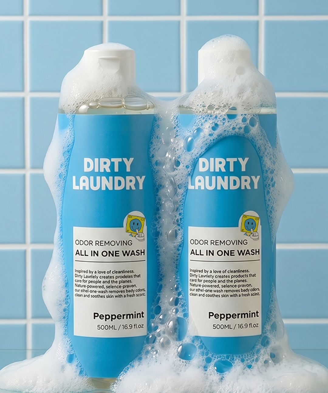 piyonna Dirty Laundry All In One Wash Peppermint Hair & Body Care Body Care Body Wash