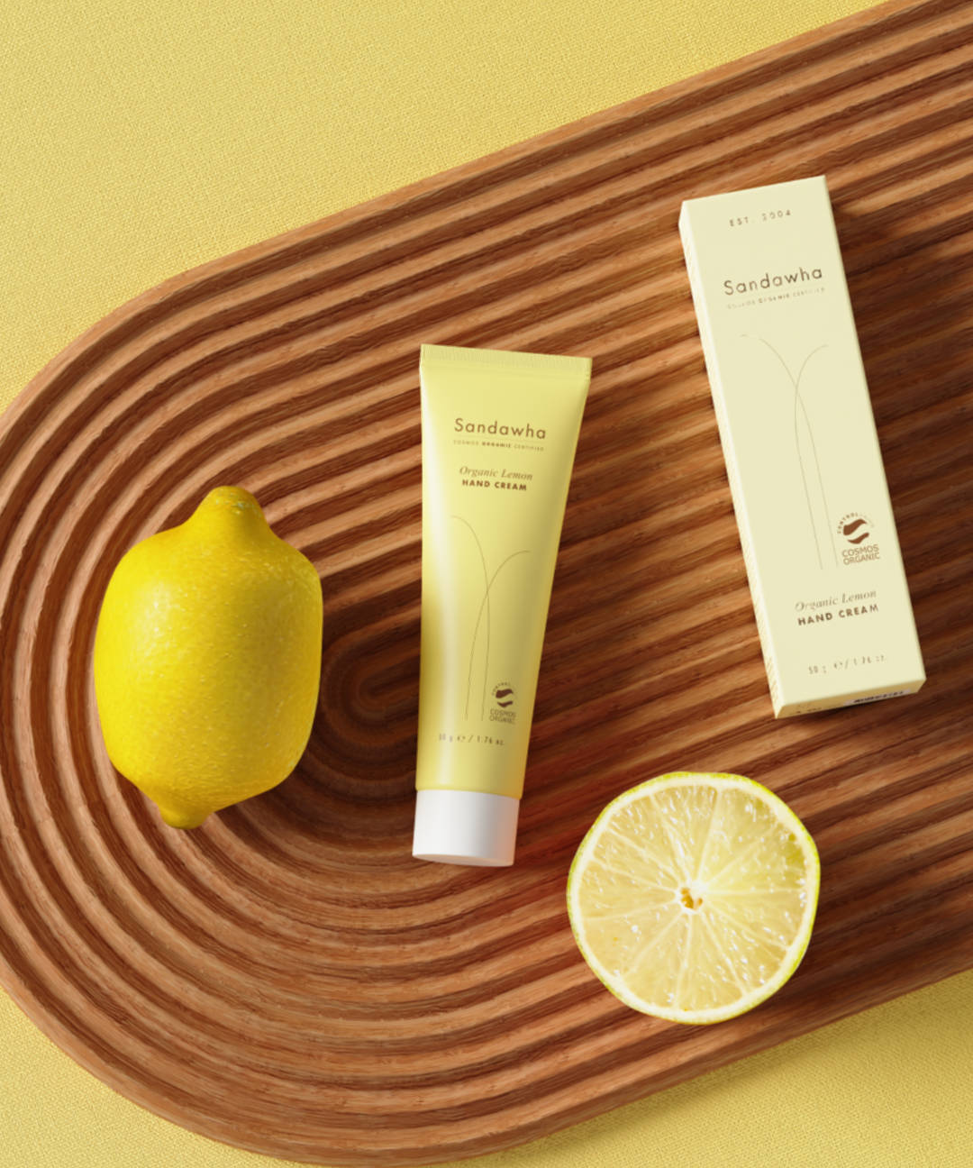 piyonna Sandahwa Organic Lemon Hand Cream Corps & Cheveux Soin du corps Soin des mains