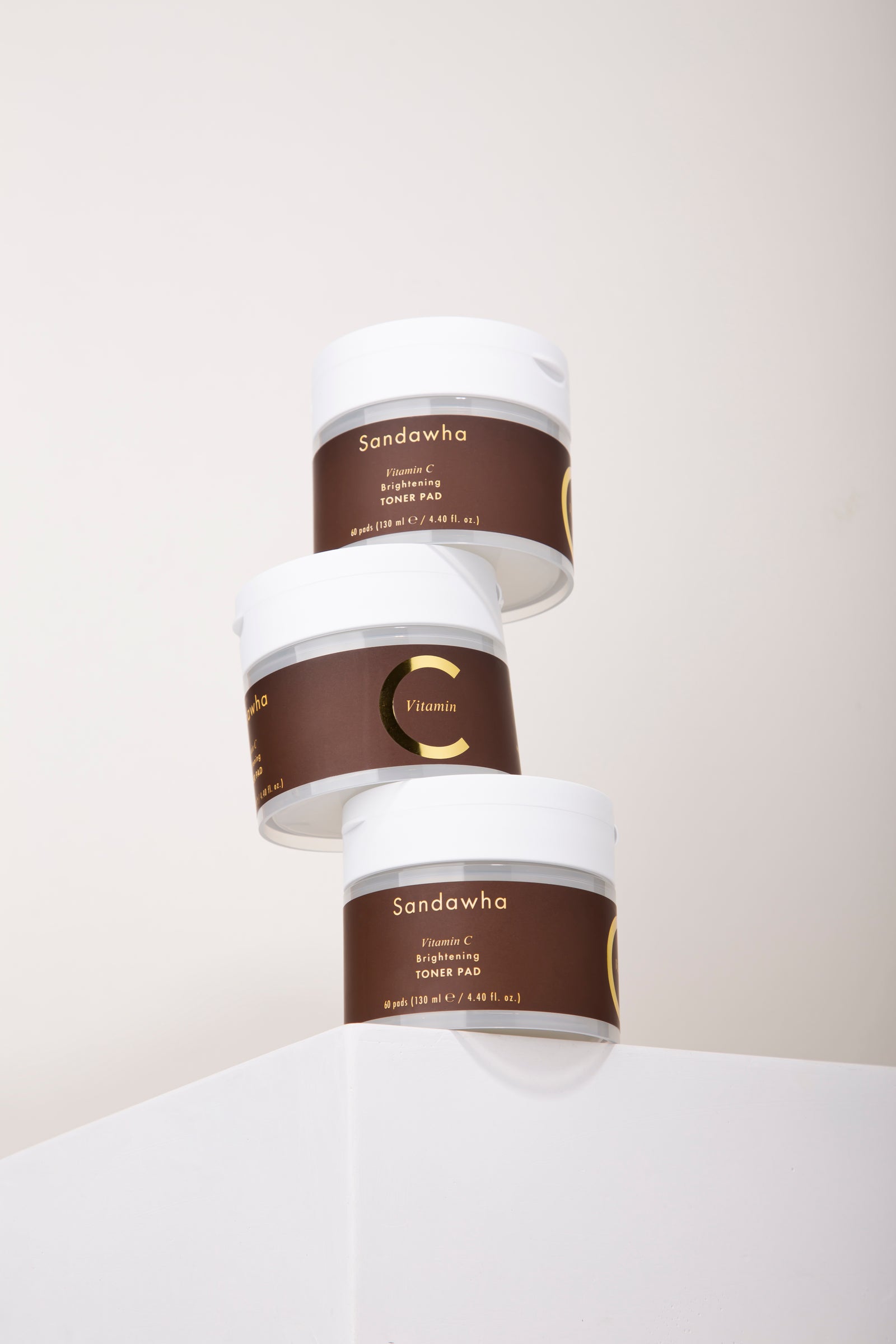 piyonna Sandahwa Vitamin C Whitening Toner Pad Soin de la peau Lotion tonique Pads tonifiants