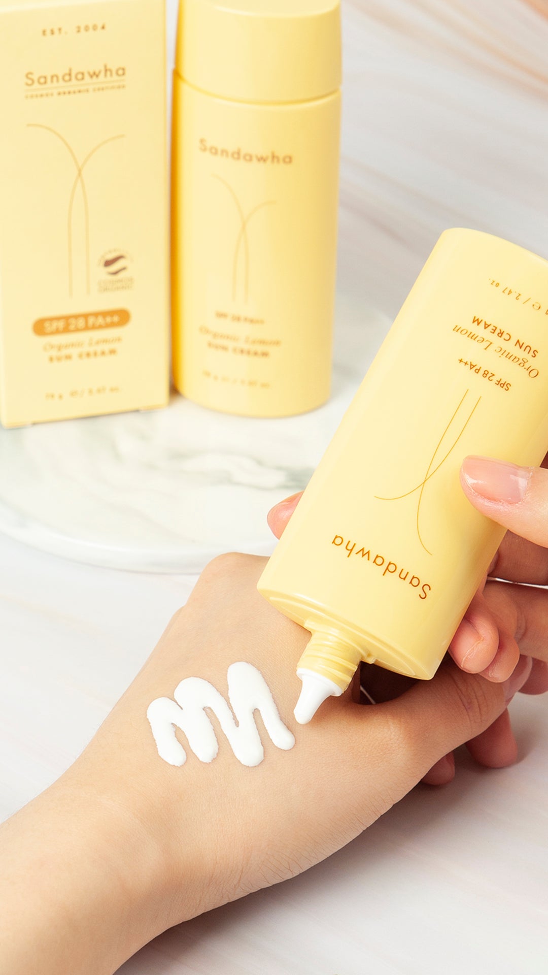 piyonna Sandahwa Organic Lemon Sun Cream Sun Care Sun Lotion
