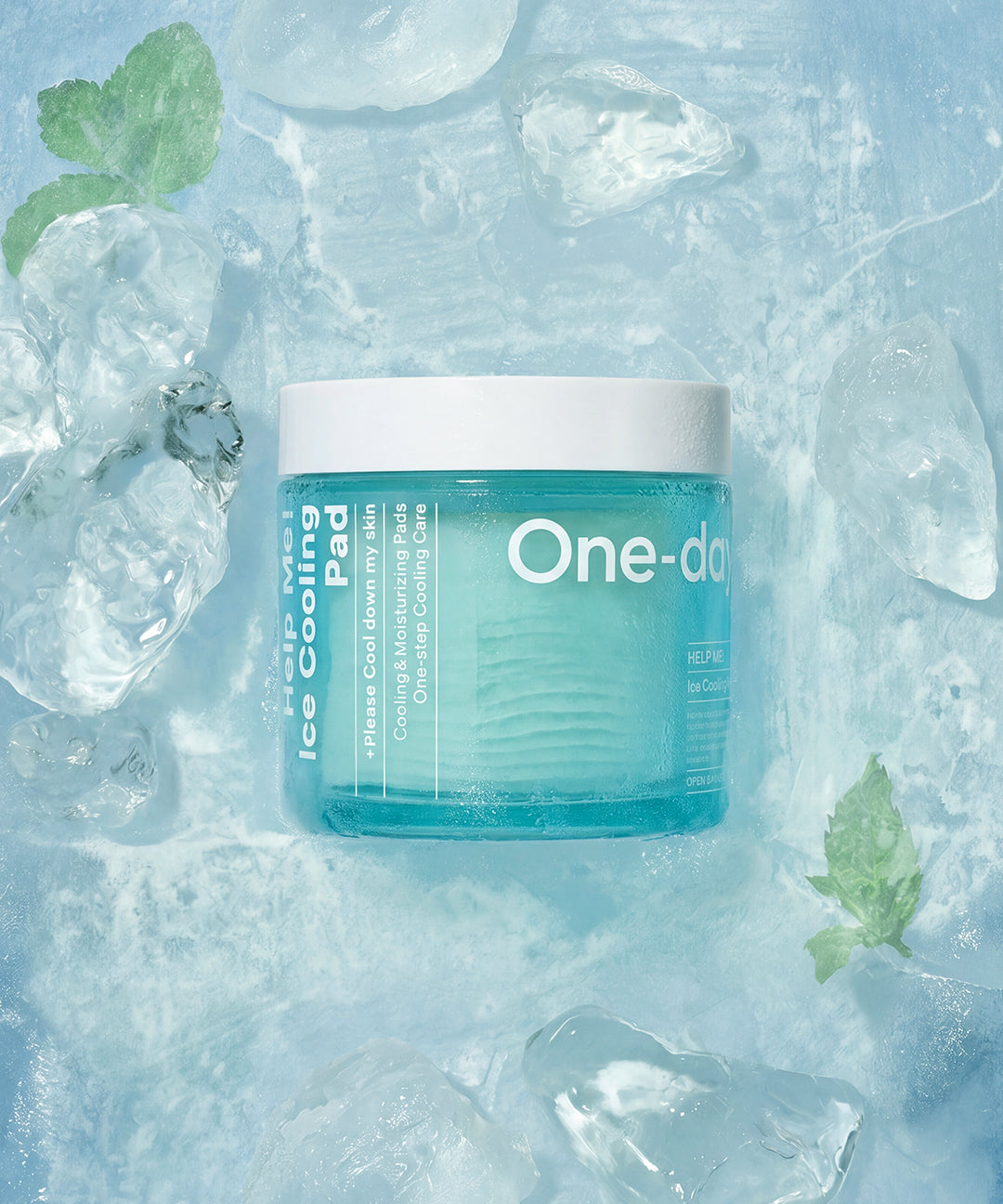 piyonna One Days You Help Me Ice Cooling Pad 80ea Soins visage Toner Pads tonifiants