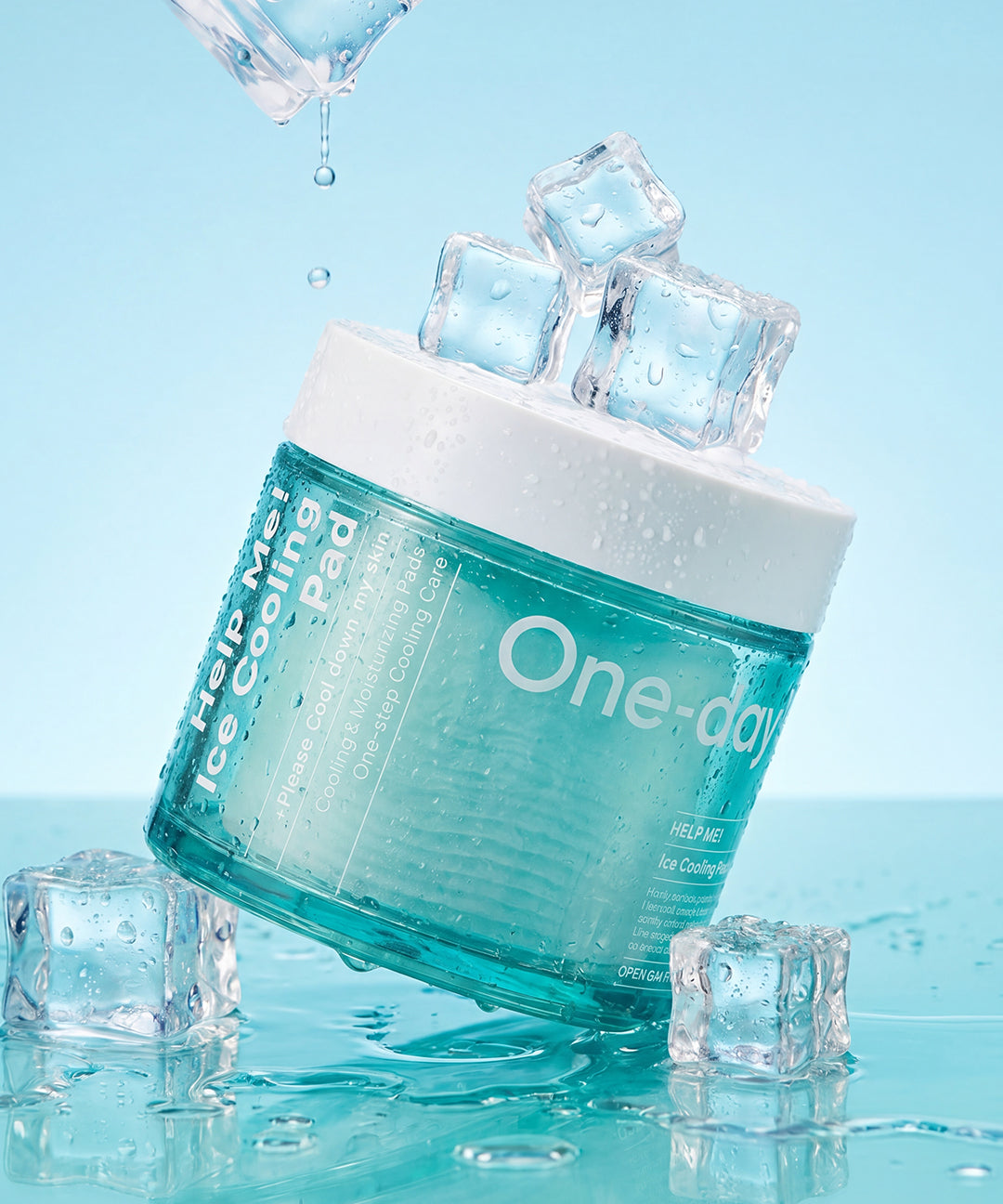 piyonna One Days You Help Me Ice Cooling Pad 80ea Soins visage Toner Pads tonifiants