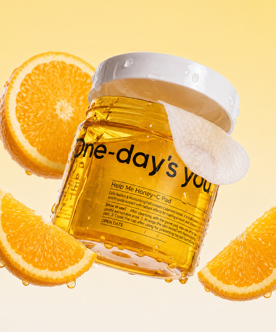 piyonna One Days You Kkulgwang C Brightening Pad 60ea Soins visage Toner Pads tonifiants