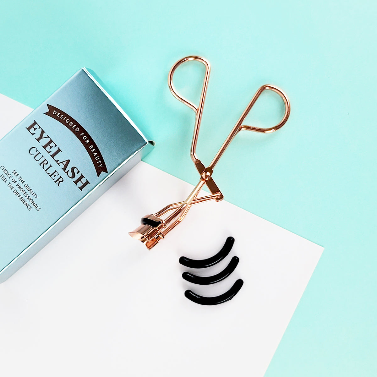 piyonna Mibeurin Pink Gold Eye Lash Curling Curler Maquillage Accessoires beauté Recourbe-cils