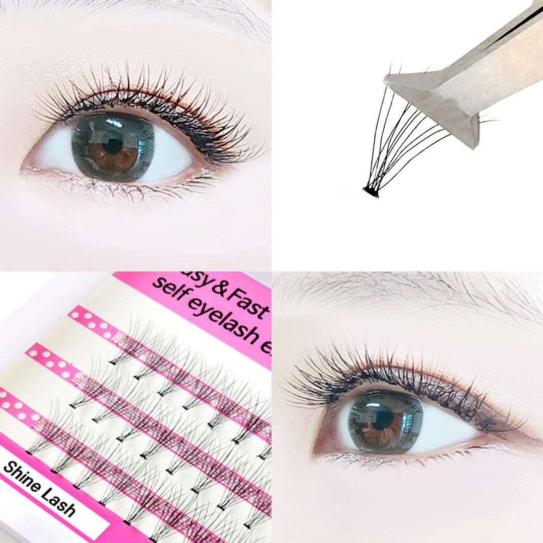piyonna Mibeurin 10-Strand Shine Lash Maquillage Access. beauté Faux cils