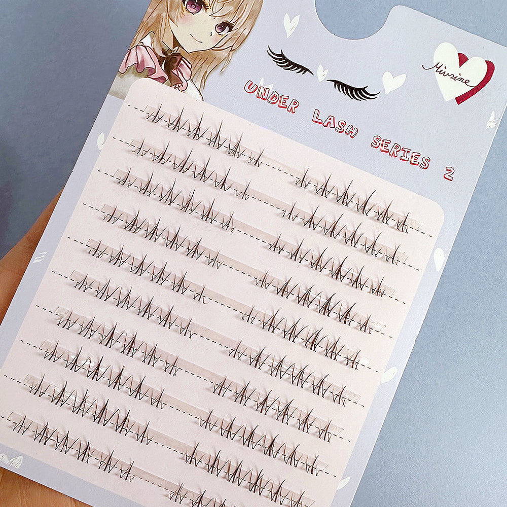 piyonna Mibeurin 10-Pack Under Lash Series 2 W-Type Maquillage Accessoires beauté Faux cils