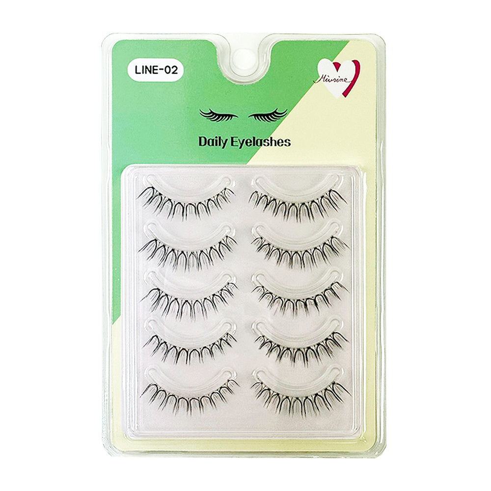 piyonna Mibeurin 5-Pair Daily Eye Lash Line 02 Maquillage Accessoires beauté Faux cils