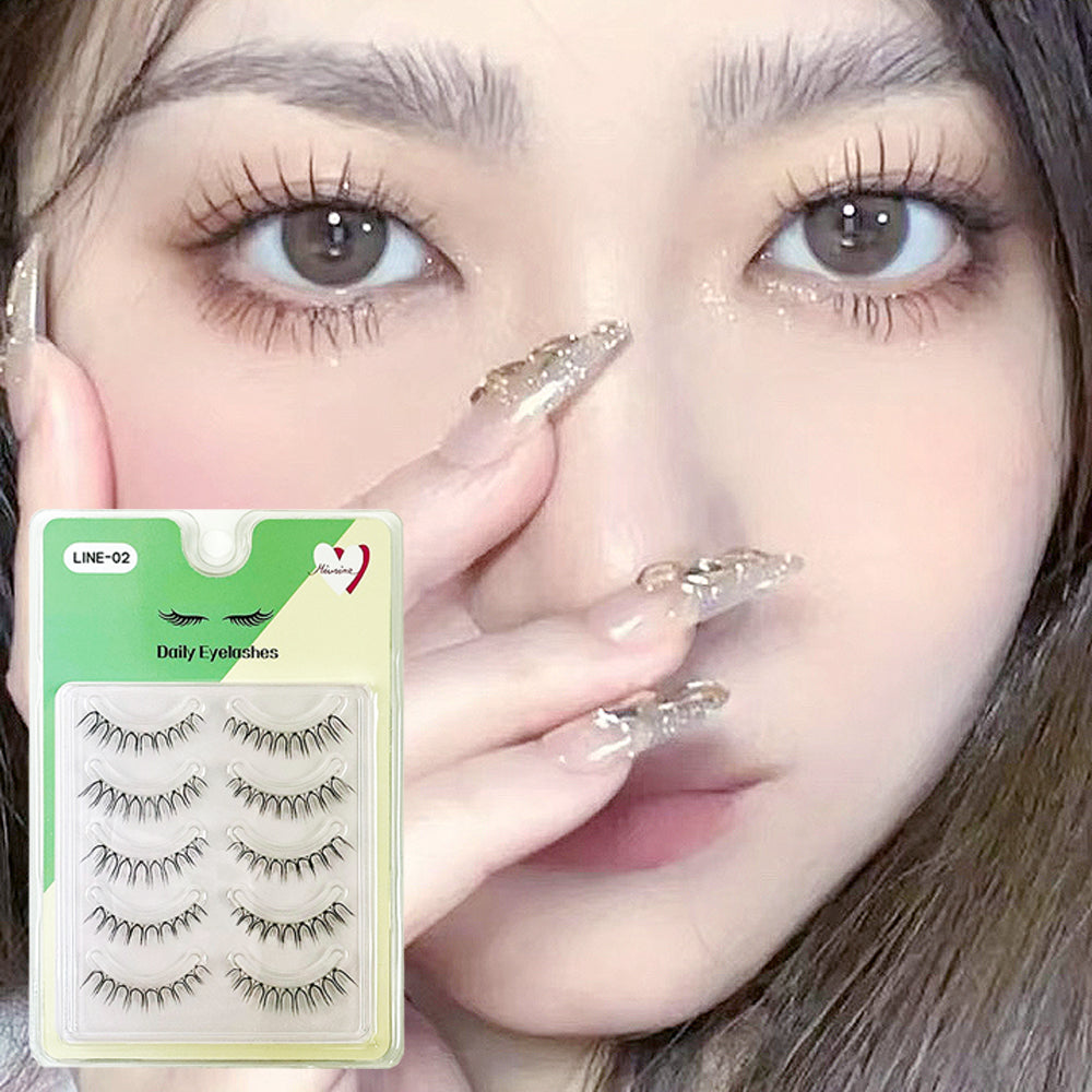 piyonna Mibeurin 5-Pair Daily Eye Lash Line 02 Maquillage Accessoires beauté Faux cils