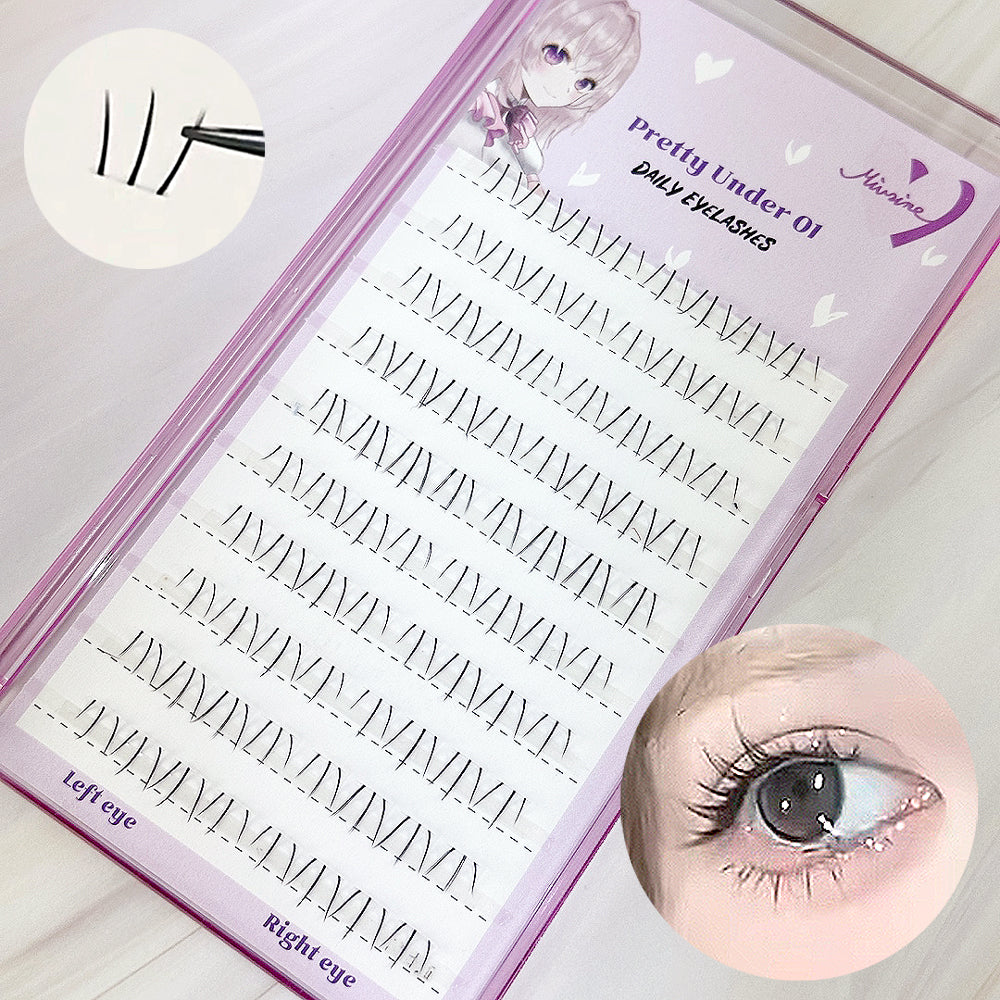 piyonna Mibeurin Pretty Under 01 10-Pack Maquillage Accessoires beauté Faux cils