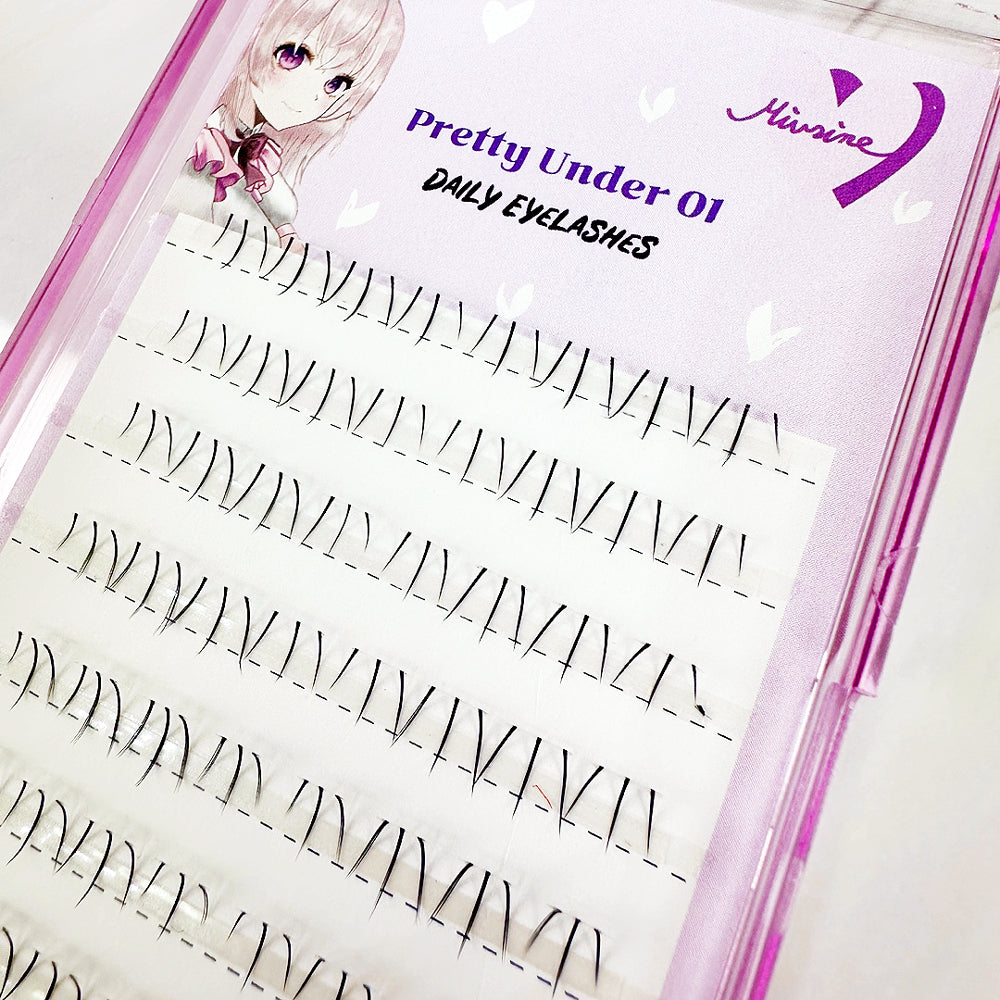 piyonna Mibeurin Pretty Under 01 10-Pack Maquillage Accessoires beauté Faux cils