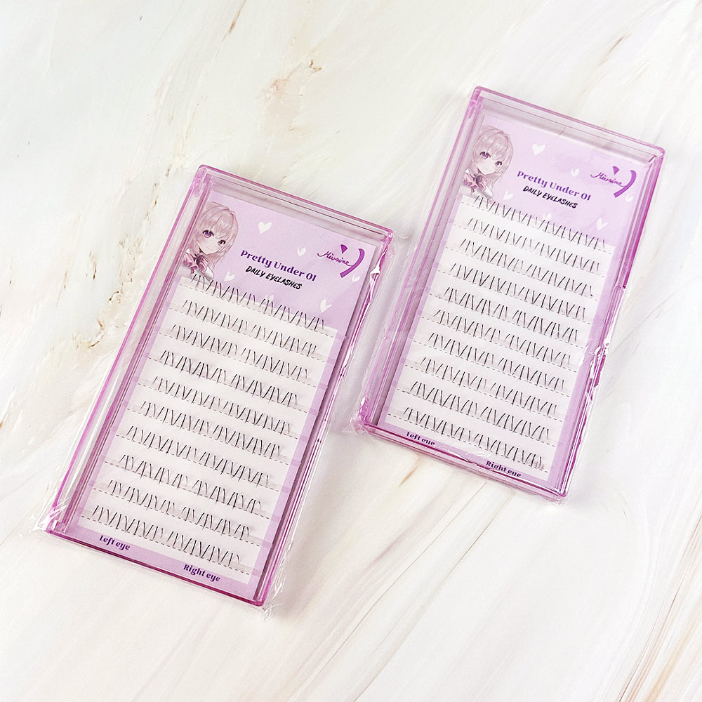 piyonna Mibeurin Pretty Under 01 10-Pack Maquillage Accessoires beauté Faux cils