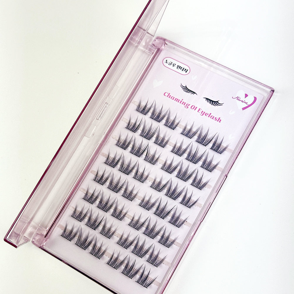 piyonna Mibeurin No-Glue Charming 01 Eye Lash 8-Pack Maquillage Accessoires beauté Faux cils