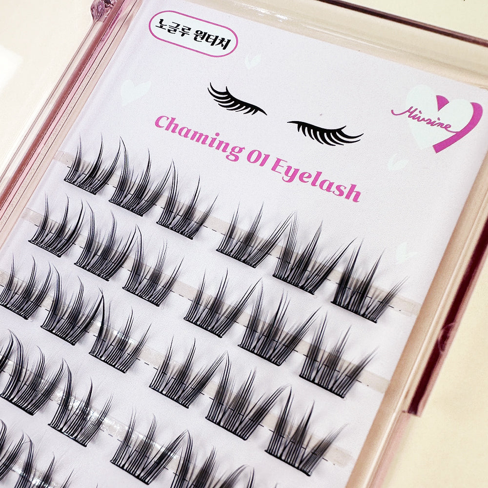 piyonna Mibeurin No-Glue Charming 01 Eye Lash 8-Pack Maquillage Accessoires beauté Faux cils