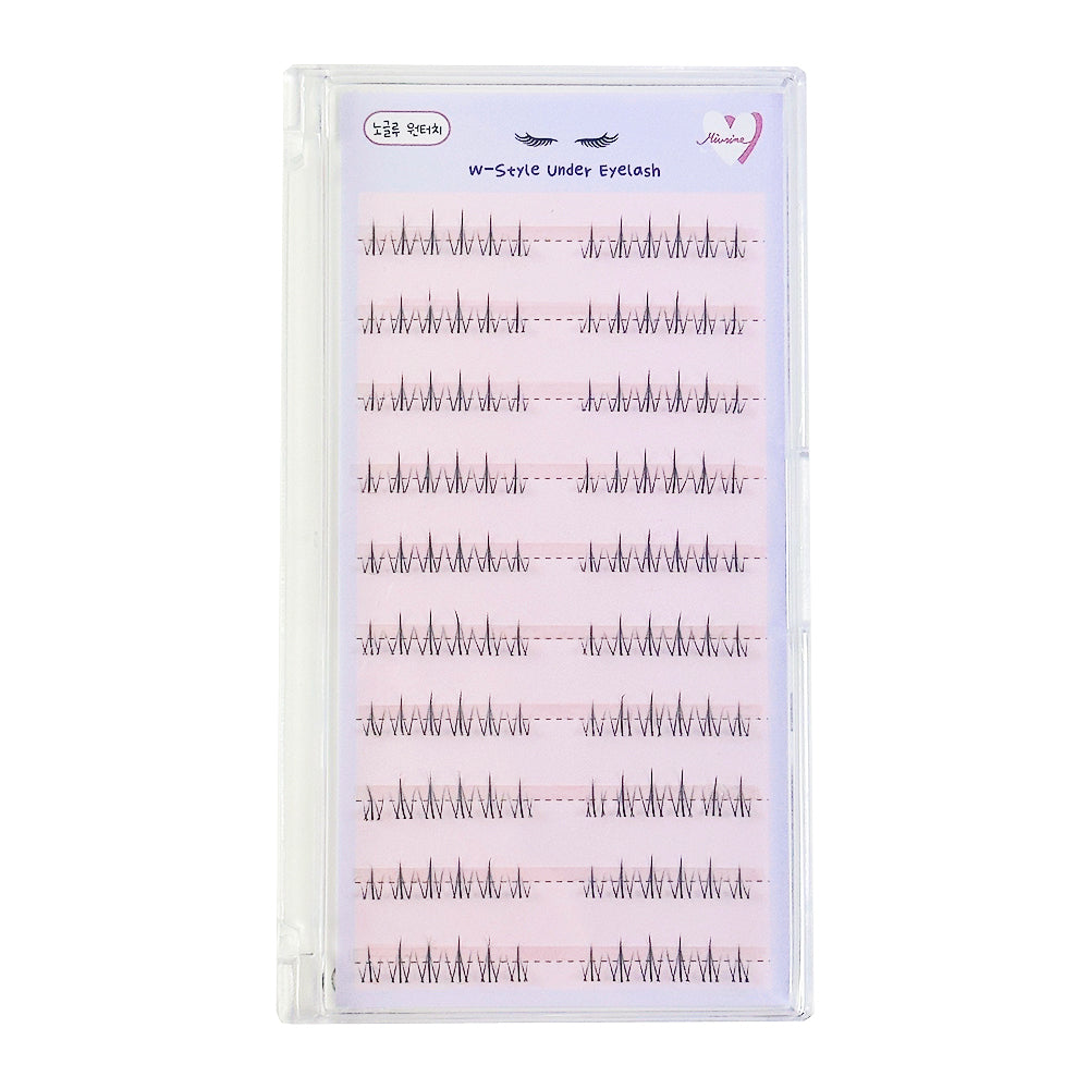 piyonna Mibeurin No-Glue W-Type Under Lash 10-Pack Maquillage Accessoires beauté Faux cils