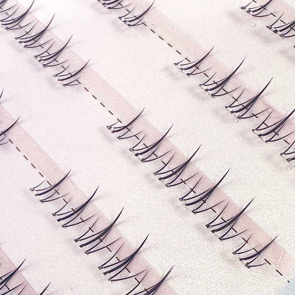 piyonna Mibeurin No-Glue W-Type Under Lash 10-Pack Maquillage Accessoires beauté Faux cils