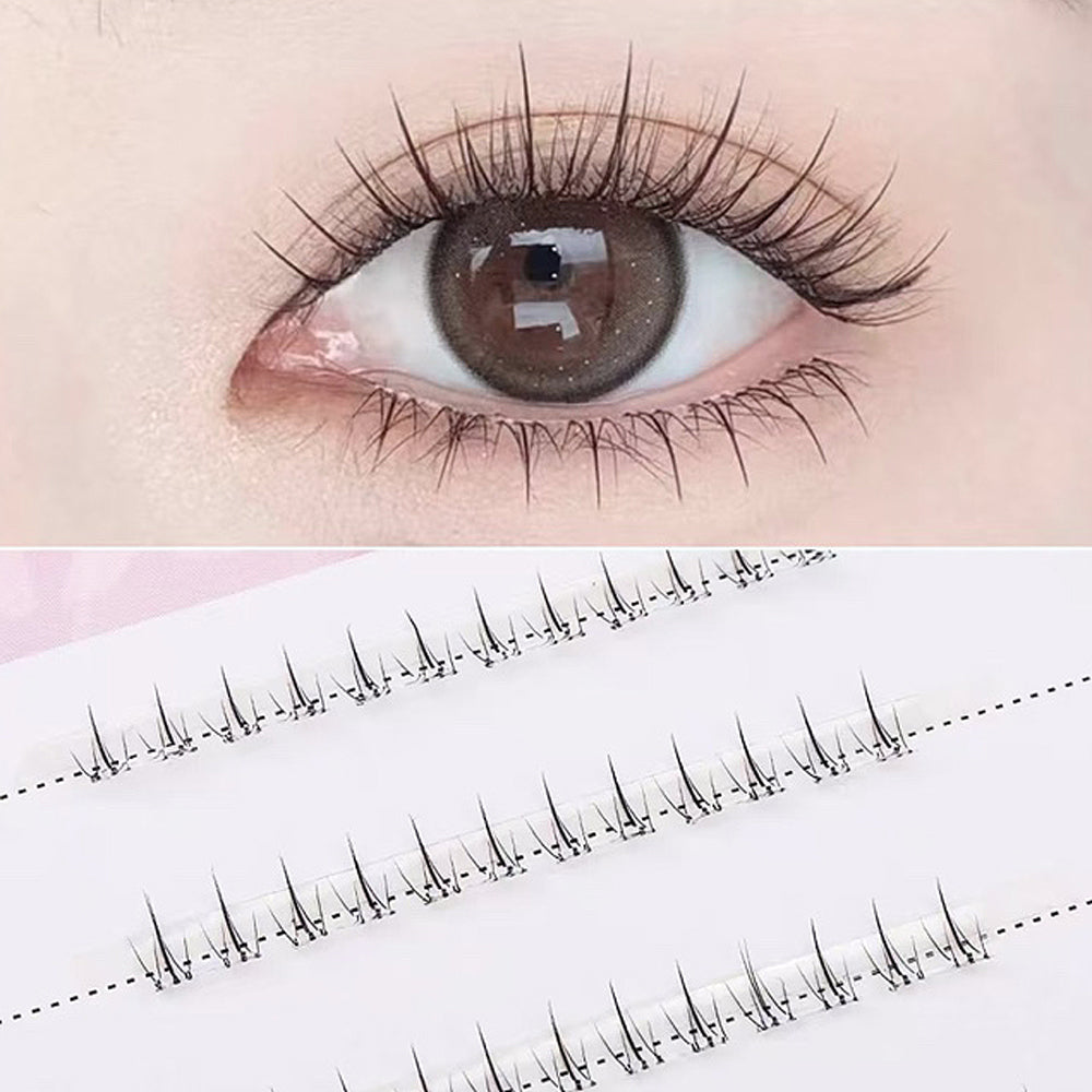 piyonna Mibeurin No-Glue W-Type Under Lash 10-Pack Maquillage Accessoires beauté Faux cils