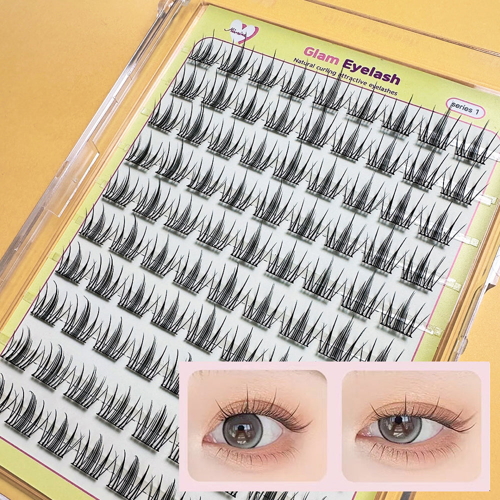 piyonna Mibeurin No-Glue Glam Lash 10-Pack Maquillage Accessoires beauté Faux cils
