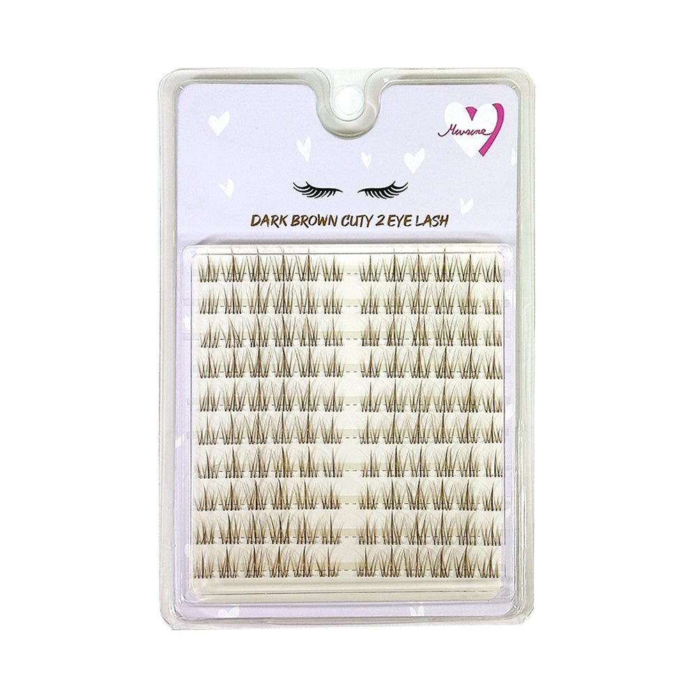 piyonna Mibeurin 10-Row Dark Brown Natural Cutie Lash Maquillage Accessoires beauté Faux cils
