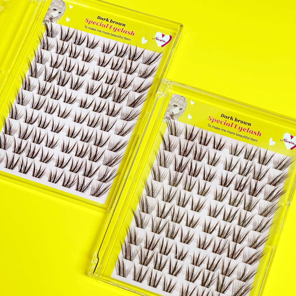 piyonna Mibeurin Dark Brown Special Lash 10-Pack Maquillage Accessoires beauté Faux cils