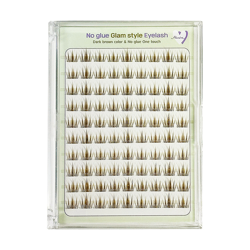 piyonna Mibeurin Dark Brown No-Glue DB Glam Lash 10-Pack Maquillage Accessoires beauté Faux cils