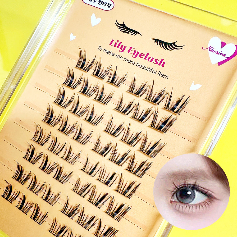piyonna Mibeurin No Glue 8-Row Lily Lash Maquillage Accessoires beauté Faux cils