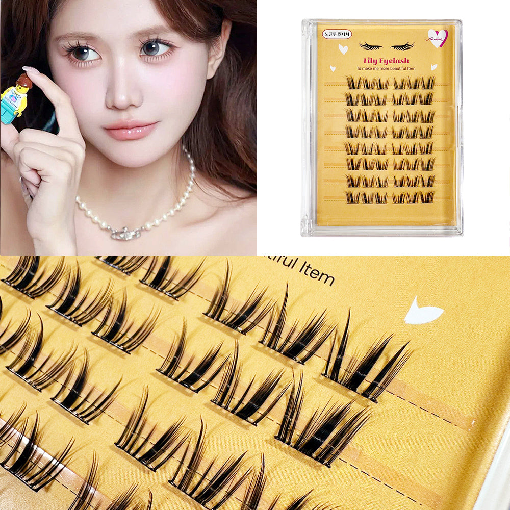 piyonna Mibeurin No Glue 8-Row Lily Lash Maquillage Accessoires beauté Faux cils