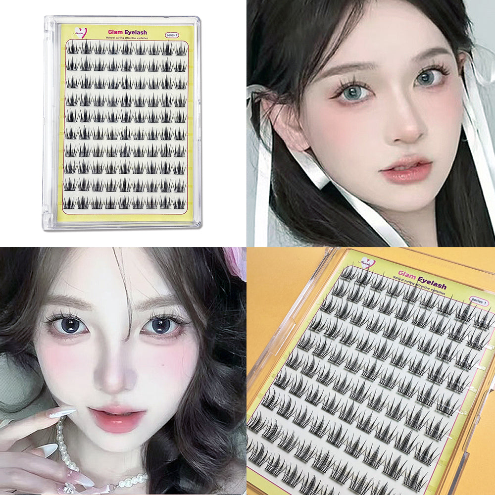 piyonna Mibeurin No-Glue Glam Lash 10-Pack Maquillage Accessoires beauté Faux cils