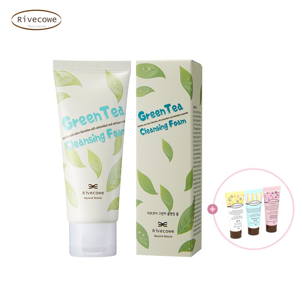piyonna Green Tea Cleansing Foam 60g Soin de la peau Démaquillage Peeling & Gommage