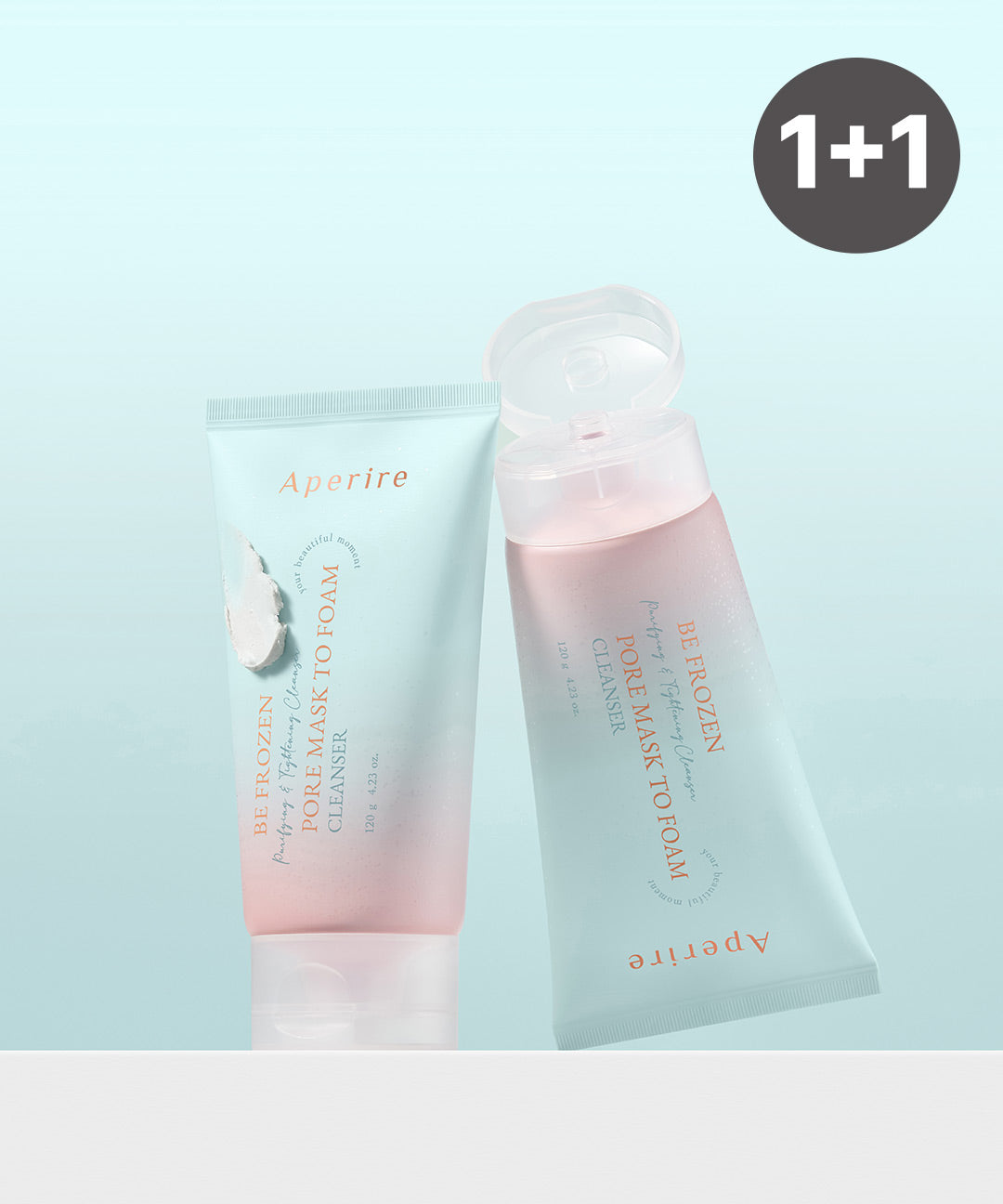 piyonna Aperire Be Frozen Pore Pack to Foam Cleanser 120g Face Care Cleanser Cleansing Foam