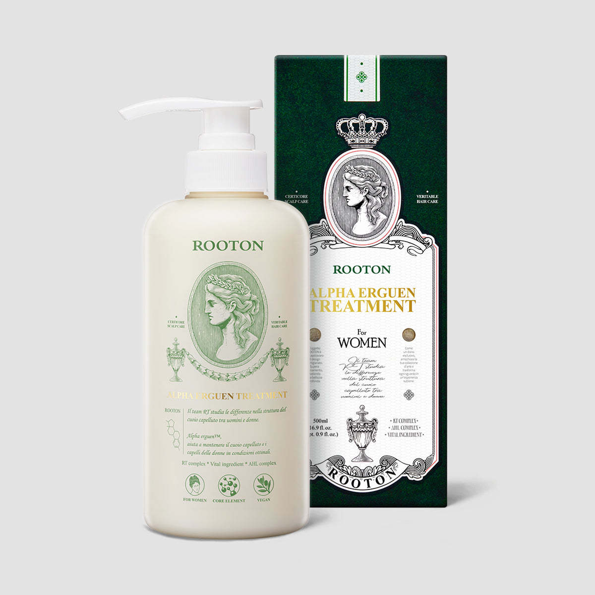 piyonna Rooton Women's Hair Loss Care Alphaergen Treatment 500ml Corps & Cheveux Soin cheveux Après-shampooing & Soin