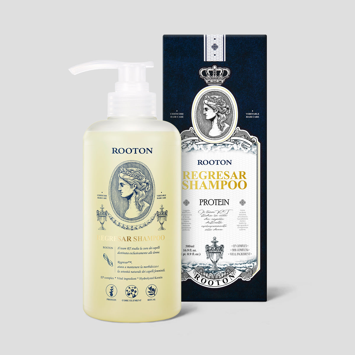 piyonna Rooton Women's Hair Care Rigrezer Protein Shampoo 500ml Hair Body Care Hair Care Shampoo