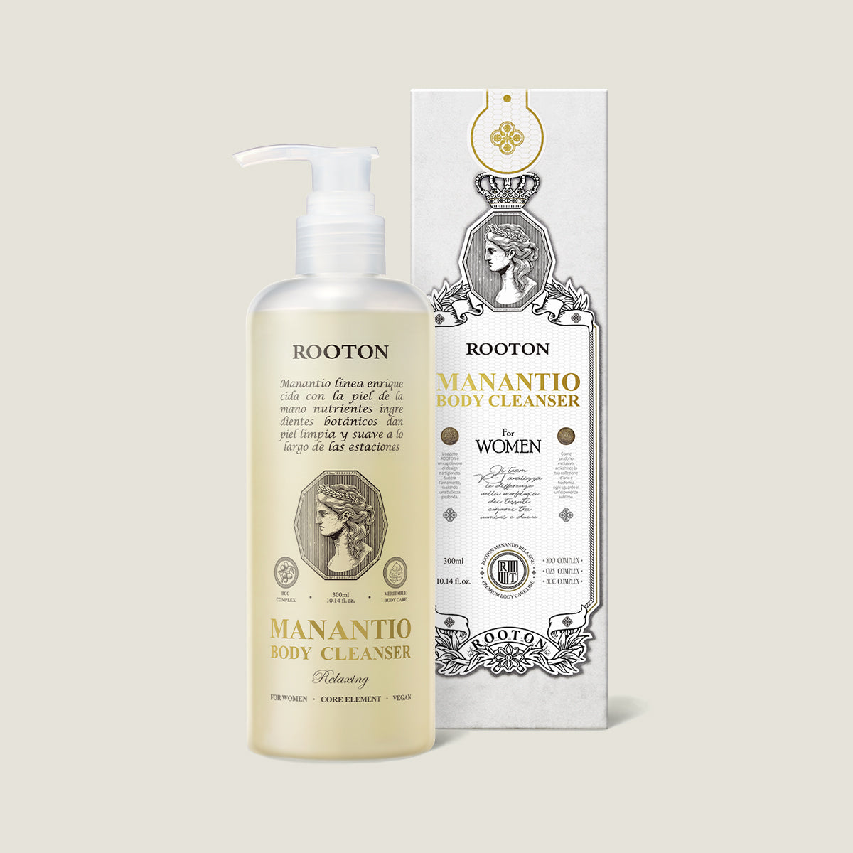 piyonna Rooton Women's Body Care Manantio Body Cleanser 300ml Corps & Cheveux Soin du corps Gel douche