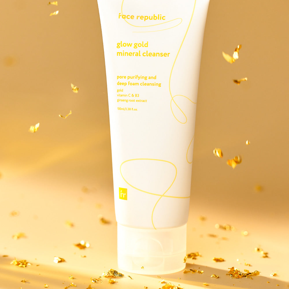 piyonna Glow Gold Mineral Cleanser 100ml Soins visage Démaquillage Mousse nettoyante