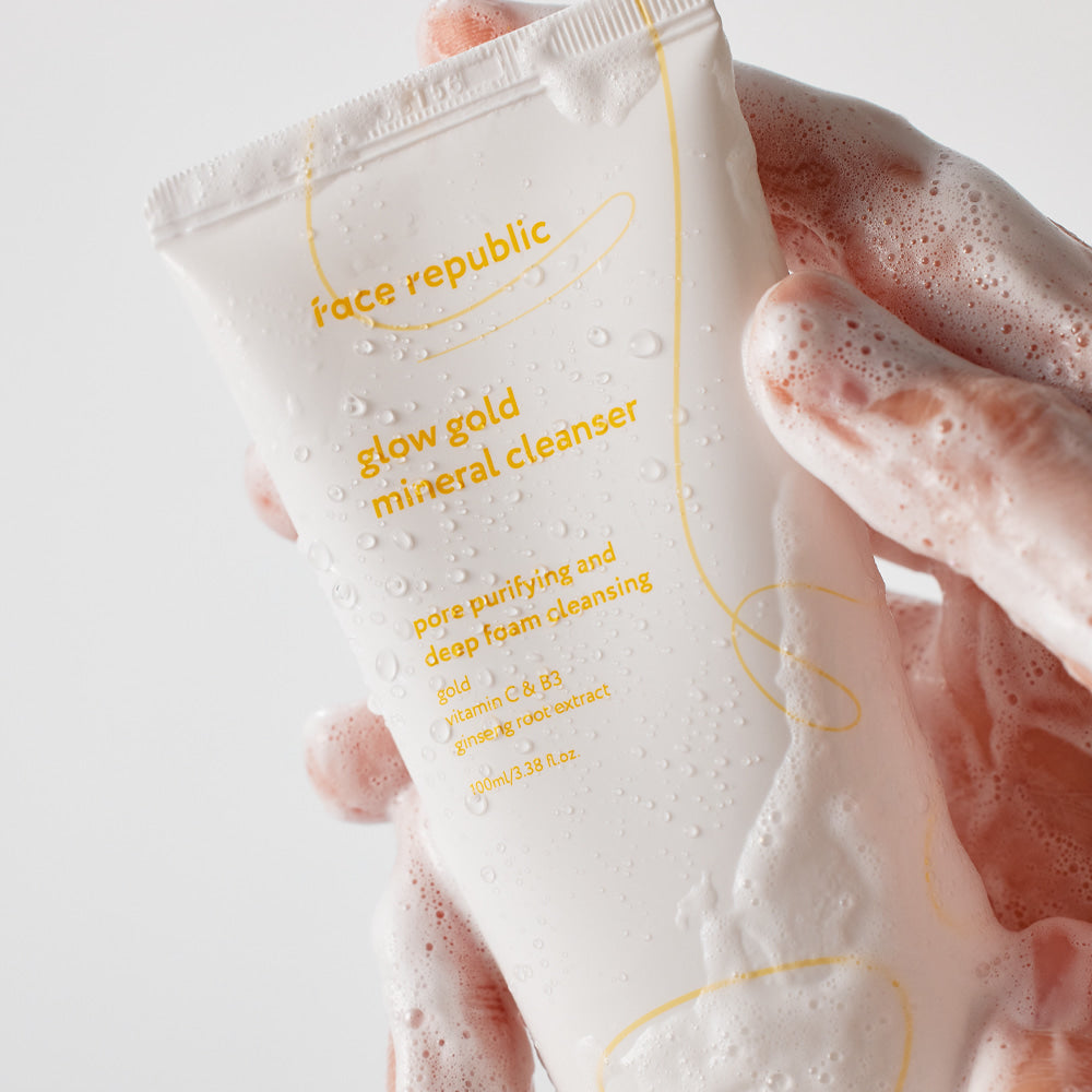 piyonna Glow Gold Mineral Cleanser 100ml Soins visage Démaquillage Mousse nettoyante