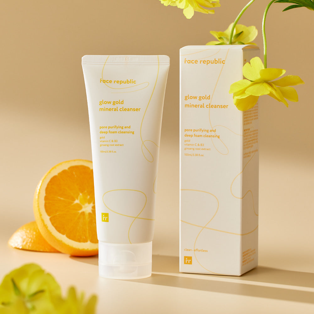piyonna Glow Gold Mineral Cleanser 100ml Soins visage Démaquillage Mousse nettoyante