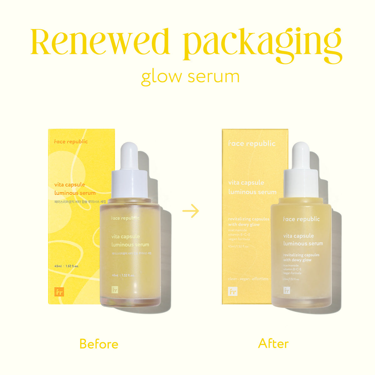 piyonna Glow Vita Capsule Luminous Serum 45ml Soins visage Sérum