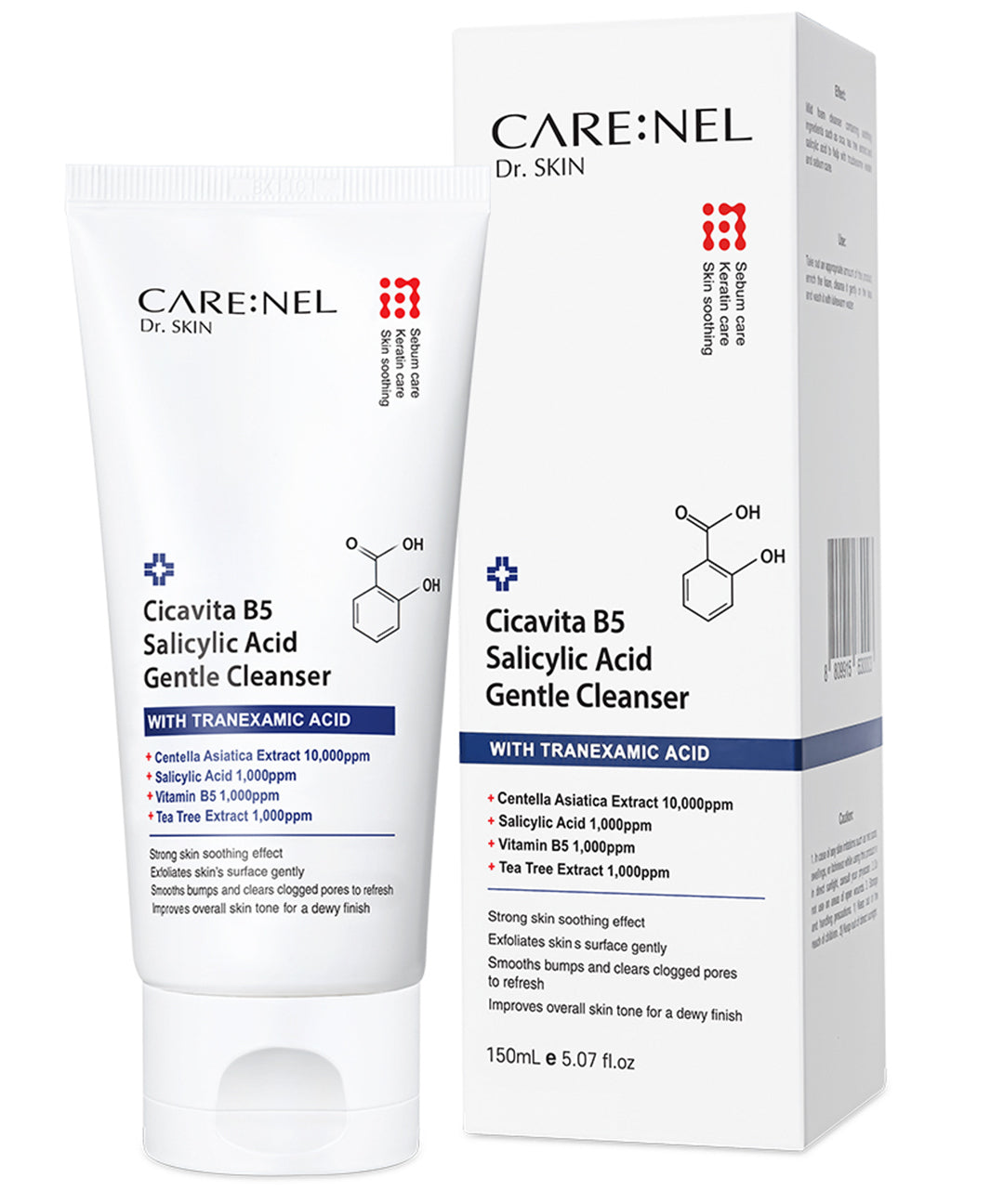 piyonna Karenel Cicavita B5 Salicylic Acid Gentle Cleanser 150ml Soins visage Démaquillage Mousse nettoyante